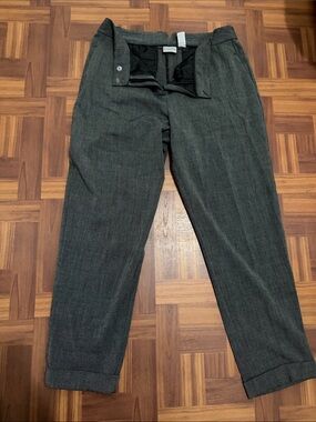 Chico's Men's Dark Charcoal Gray Tapered Dress Pants